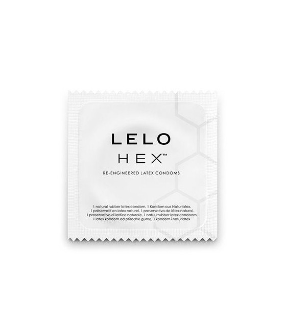 TengoQueProbarlo LELO - HEX PRESERVATIVO CAJA 12 UDS LELO  Anticonceptivos y Preservativos Especiales