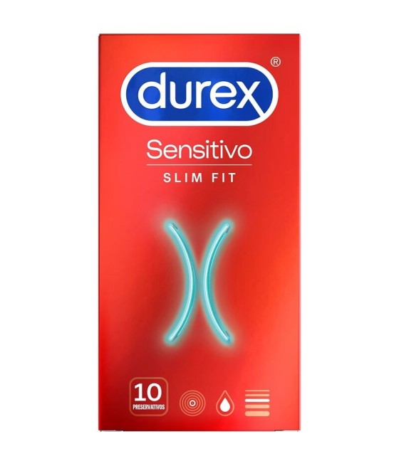 TengoQueProbarlo DUREX - SENSITIVO SLIM FIT 10 UNIDADES DUREX CONDOMS  Anticonceptivos y Preservativos Especiales