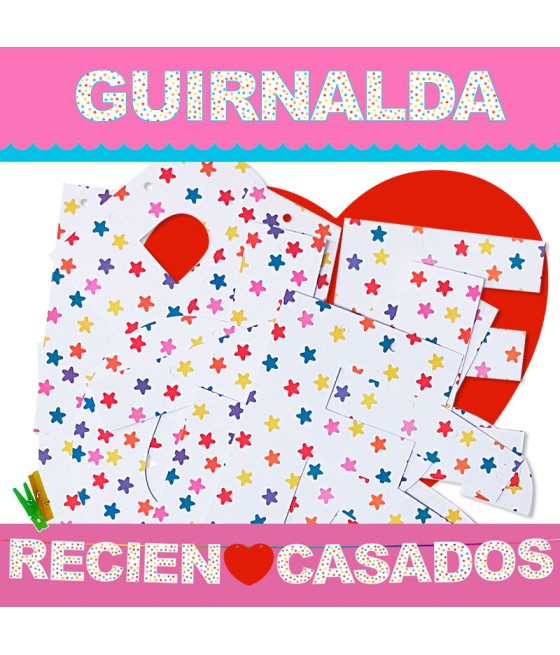 GUIRNALDA RECIEN ♥ CASADOS