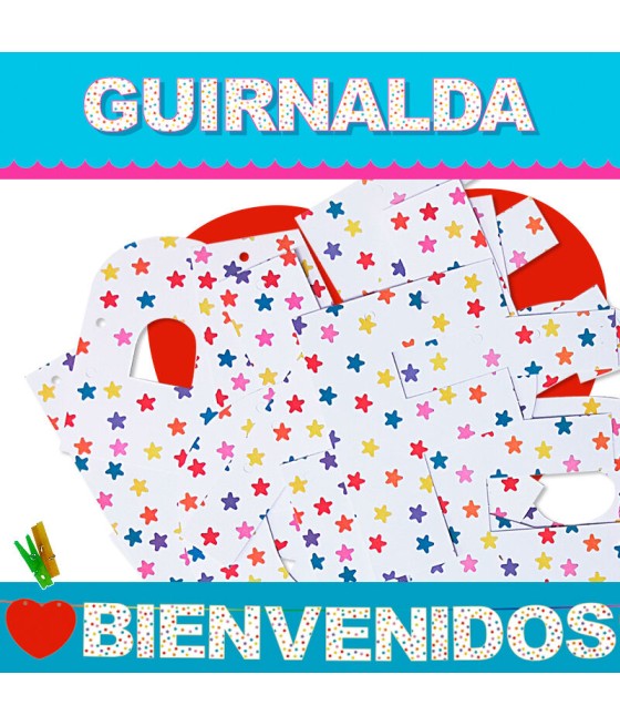 GUIRNALDA BIENVENIDOS (CARTULINA 220gr)