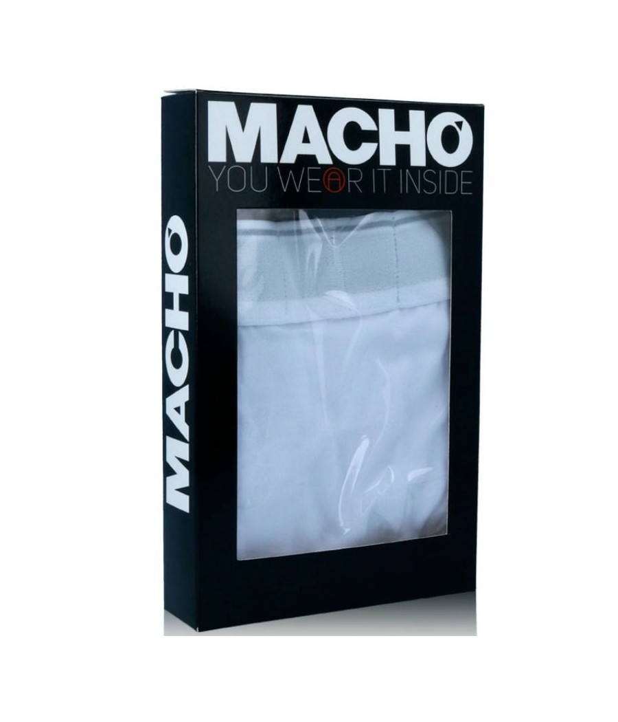 TengoQueProbarlo MACHO MC087 BOXER LARGO BLANCO TALLA S MACHO UNDERWEAR  Ropa Interior para Hombre