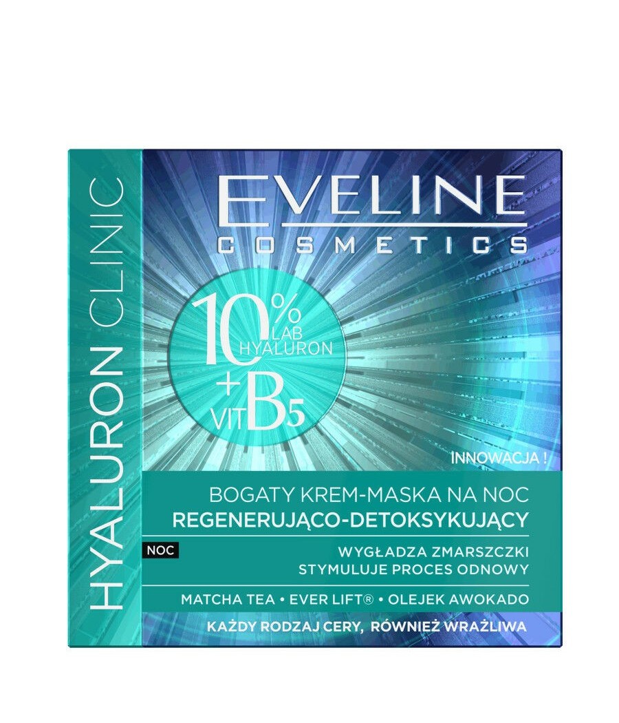 TengoQueProbarlo Eveline Hyaluronic Clinic B5 Regenerating and Detoxifying EVELINE  Mascarillas