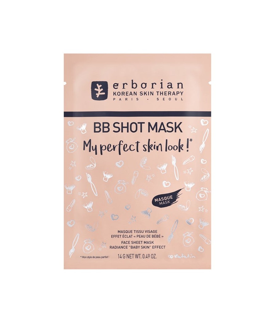 TengoQueProbarlo Erborian BB Shot Mask Face Sheet Mask Radiance Baby Skin Effect ERBORIAN  Mascarillas