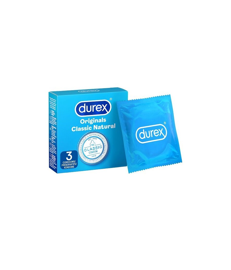 TengoQueProbarlo DUREX - NATURAL CLASSIC 3 UNIDADES DUREX CONDOMS  Anticonceptivos y Preservativos Naturales