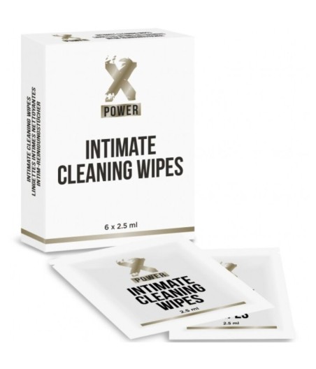 XPOWER INTIMATE CLEANING WIPES TOALLITAS LIMPIEZA INTIMA 6 UNIDADES
