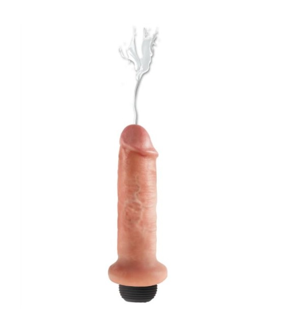 KING COCK - DILDO SQUIRTING 17.8 CM NATURAL
