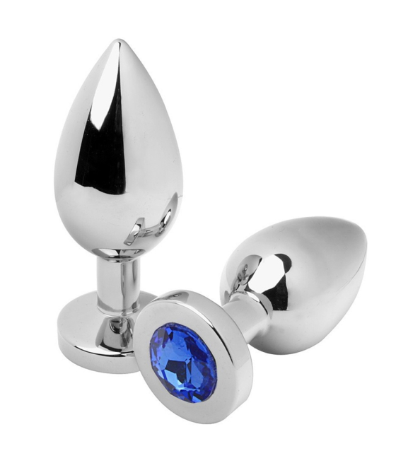 TengoQueProbarlo METAL HARD - ANAL PLUG DIAMOND BLUE SMALL 5.71CM METAL HARD  Plugs Eróticos