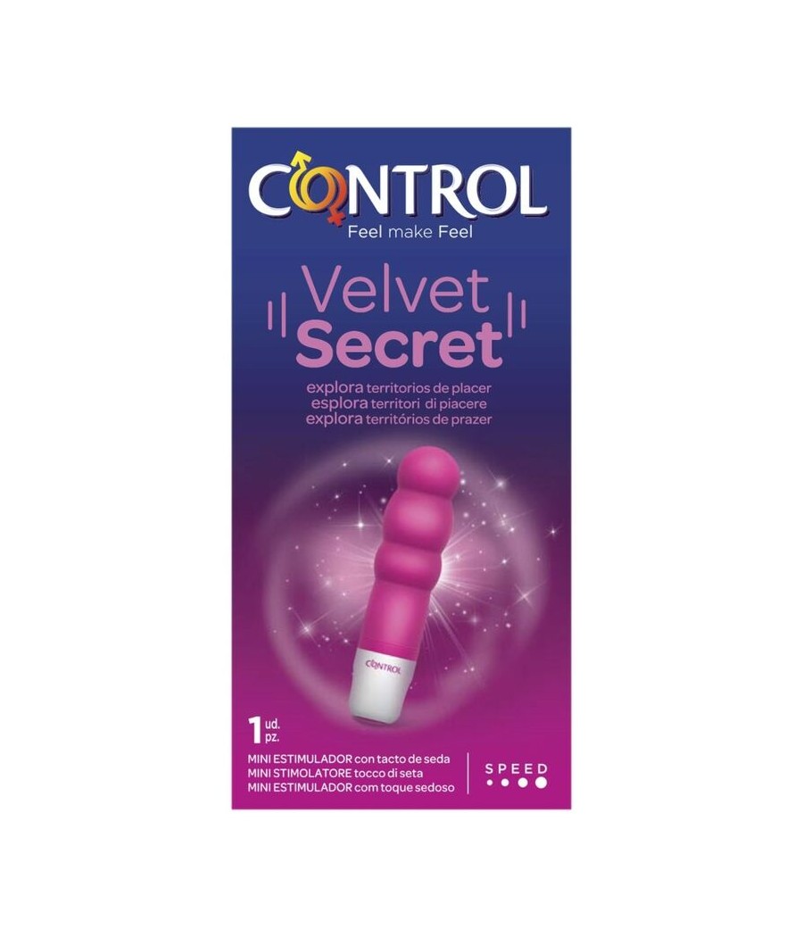 TengoQueProbarlo CONTROL - VELVET SECRET MINI ESTIMULADOR CONTROL TOYS  Estimulador de Clítoris y Succionador