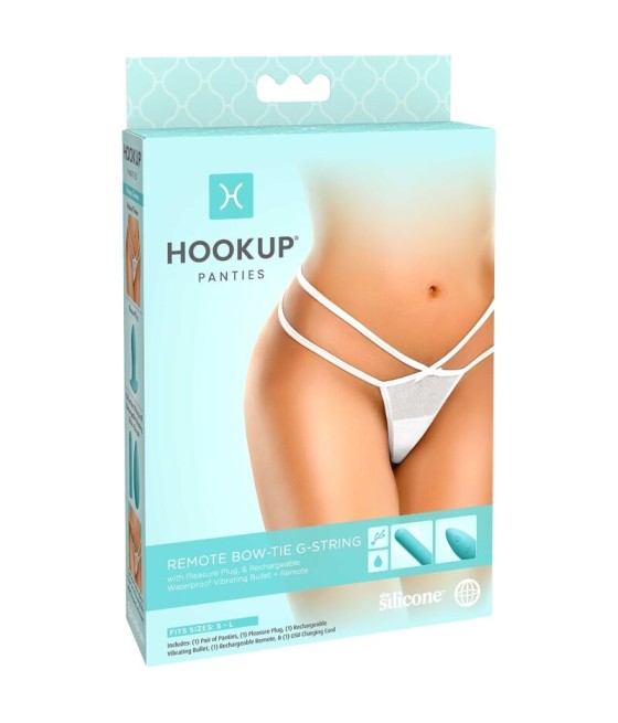 HOOK UP REMOTE BOW-TIE G-STRING ONE SIZE