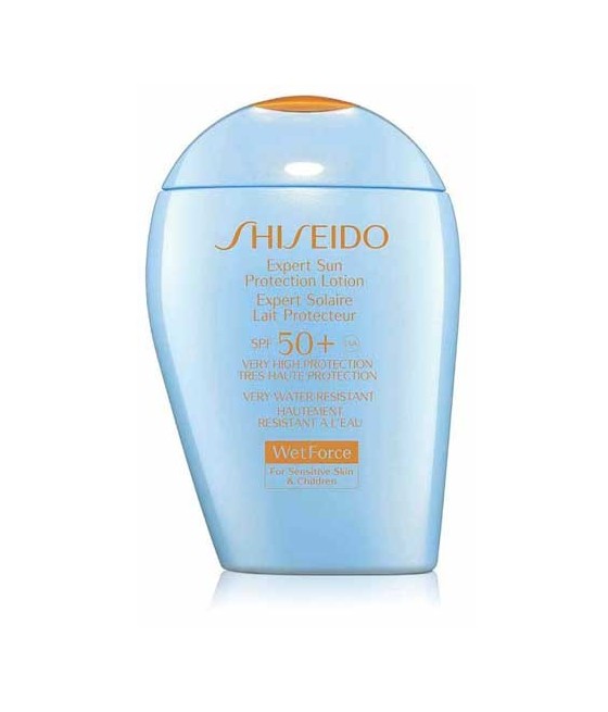 TengoQueProbarlo Shiseido Expert Sun Protection Lotion Wetforce Piel Sensible y Niños SPF50 100 ml SHISEIDO  Protección Solar