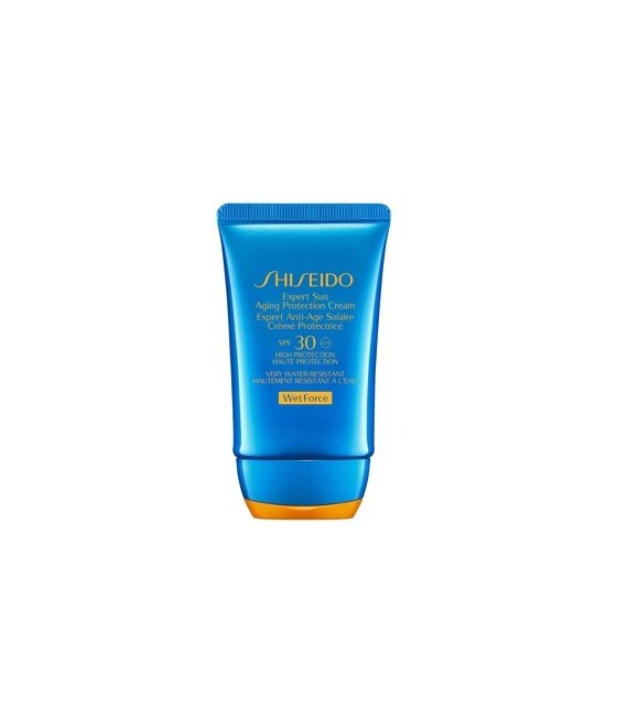 TengoQueProbarlo Shiseido Expert Sun Bronceador Cara Antiedad Spf 30 Wetforce SHISEIDO  Protección Solar