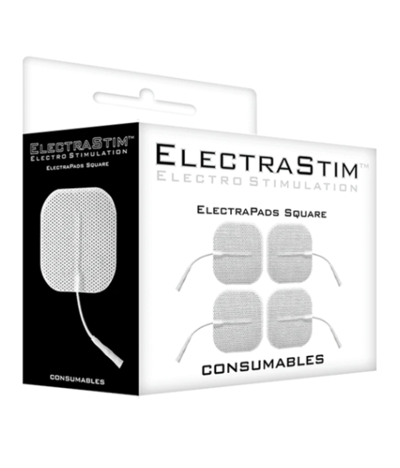 TengoQueProbarlo ELECTRASTIM - 4 ELECTRAPADAS CON CONECTOR ELECTRASTIM  Electroestimulación Sexual