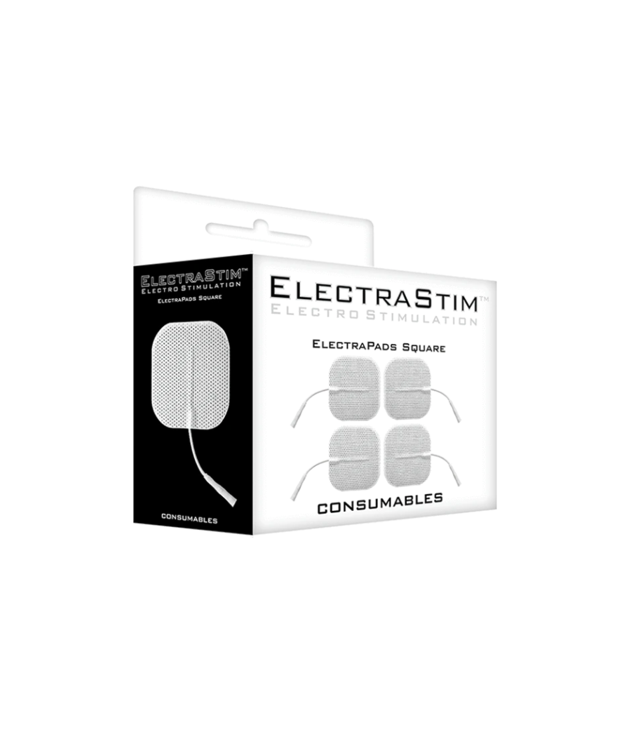 TengoQueProbarlo ELECTRASTIM - 4 ELECTRAPADAS CON CONECTOR ELECTRASTIM  Electroestimulación Sexual