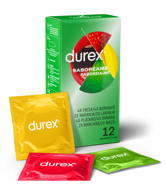 TengoQueProbarlo DUREX - SABOREAME 12 UNIDADES DUREX CONDOMS  Anticonceptivos y Preservativos de Sabores
