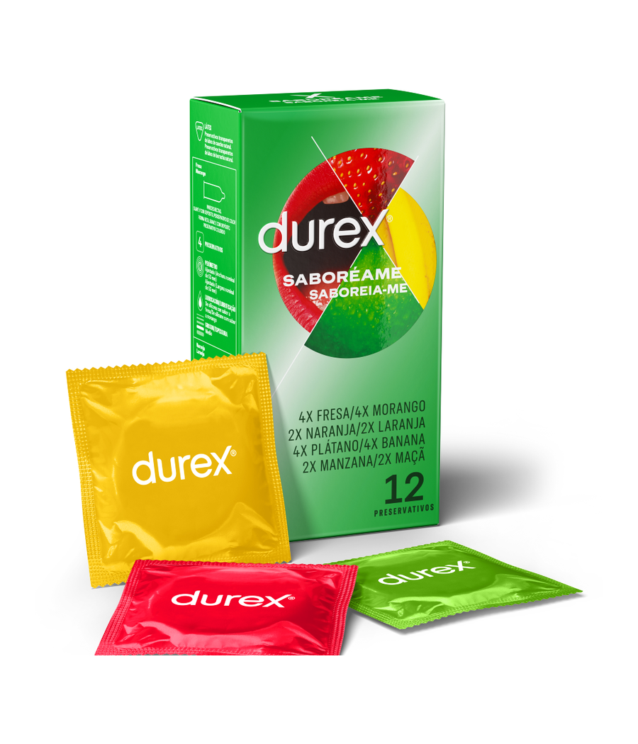 TengoQueProbarlo DUREX - SABOREAME 12 UNIDADES DUREX CONDOMS  Anticonceptivos y Preservativos de Sabores