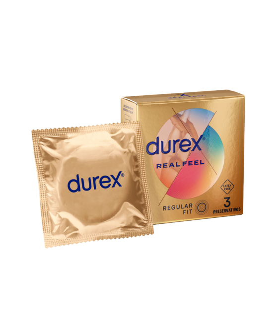 TengoQueProbarlo DUREX - REAL FEEL PRESERVATIVOS 3 UNIDADES DUREX CONDOMS  Anticonceptivos y Preservativos Especiales