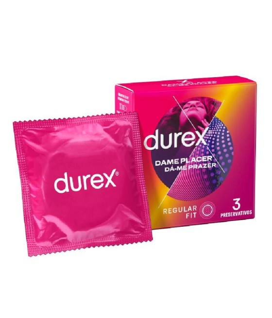 TengoQueProbarlo DUREX - DAME PLACER 3 UNIDADES DUREX CONDOMS  Anticonceptivos y Preservativos Especiales
