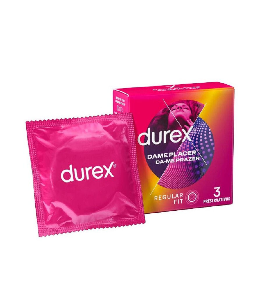 TengoQueProbarlo DUREX - DAME PLACER 3 UNIDADES DUREX CONDOMS  Anticonceptivos y Preservativos Especiales