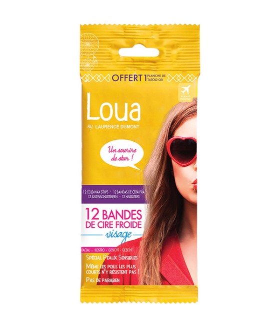 Loua 12 Cold Wax Strips Facial