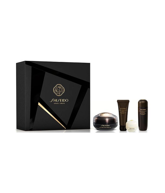 TengoQueProbarlo Estuche Shiseido Future Solutions Lx Crema de Ojos y Labios 17 ml + Limpiador 15 ml + Tónico Concentrado 25 ml 