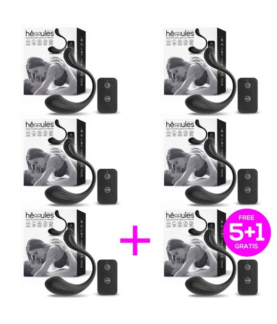 Pack 5+1 Nami Huevo Vibrador con Contol Remoto Silicona Líquida Unibody
