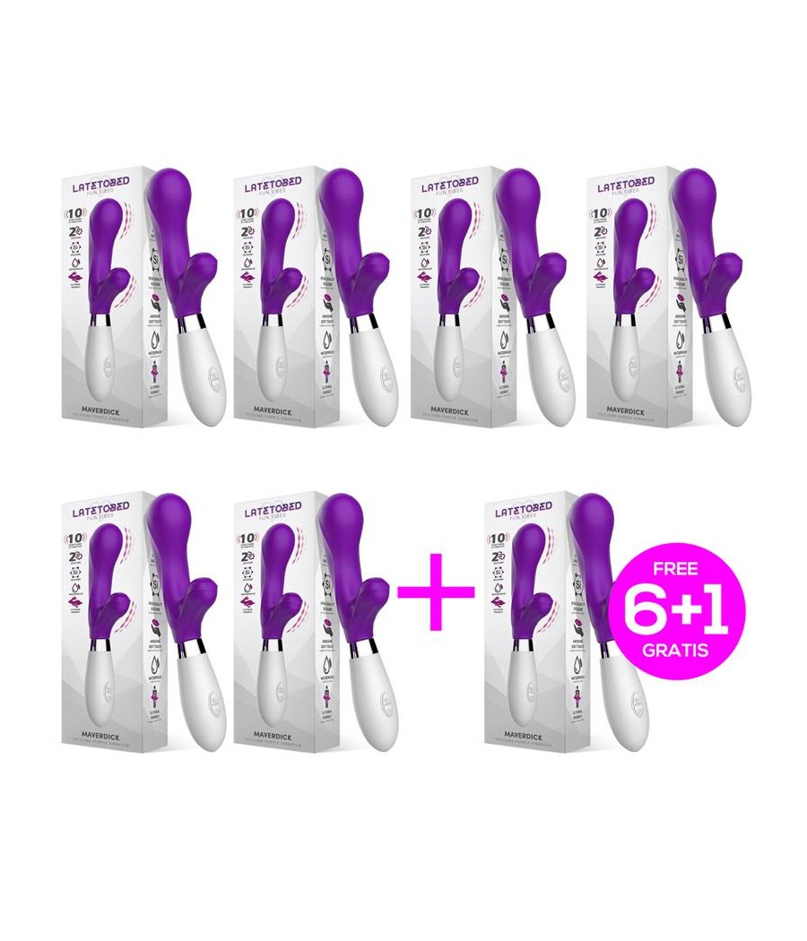 TengoQueProbarlo Pack 6+1 Maverdick Vibrador Silicona LATETOBED  Vibradores para Mujer