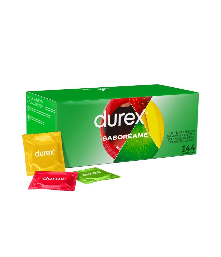 TengoQueProbarlo Durex Preservativos Sabores Sabor?ame 144 ud DUREX  Anticonceptivos y Preservativos de Sabores