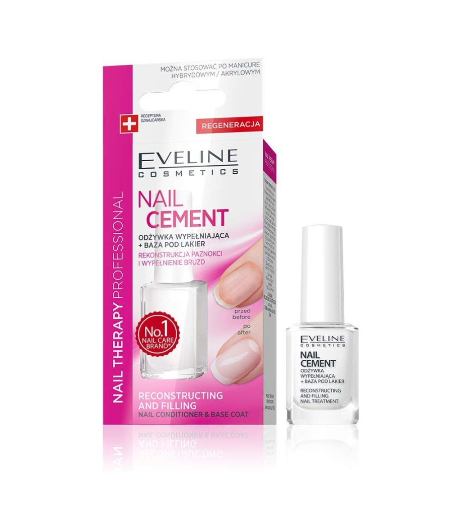 TengoQueProbarlo Eveline Nail Therapy Professional Nail Cement Reconstructing and Filling EVELINE  Tratamiento de Uñas