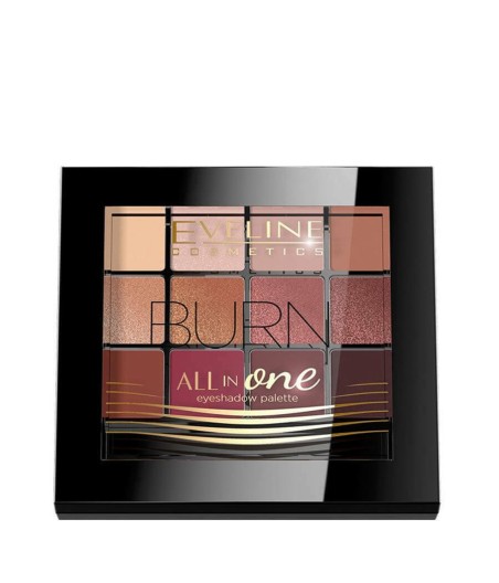 Eveline Eyeshadow Palette All In One 12 Colors Burn